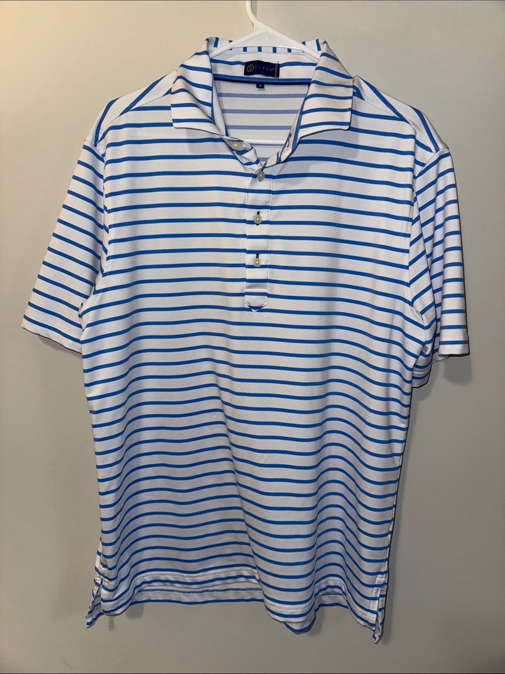 Striped Blue and White Polo Shirt by Orlebar Brown